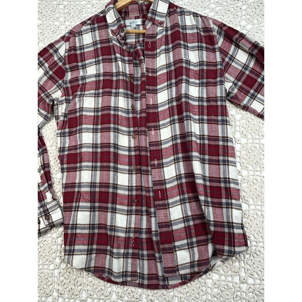 Marvel Avengers Croft & Barrow Upcycled Plaid Flannel Shirt Men’s Medium OOAK - Picture 10 of 11